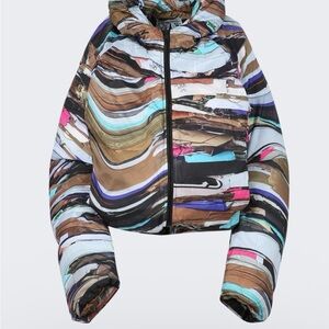 Natasha Zinko Multicolor Striped Puffer Jacket